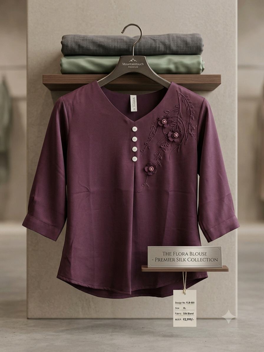 THE FLORA BLOUSE - PREMIER SILK COLLECTION
