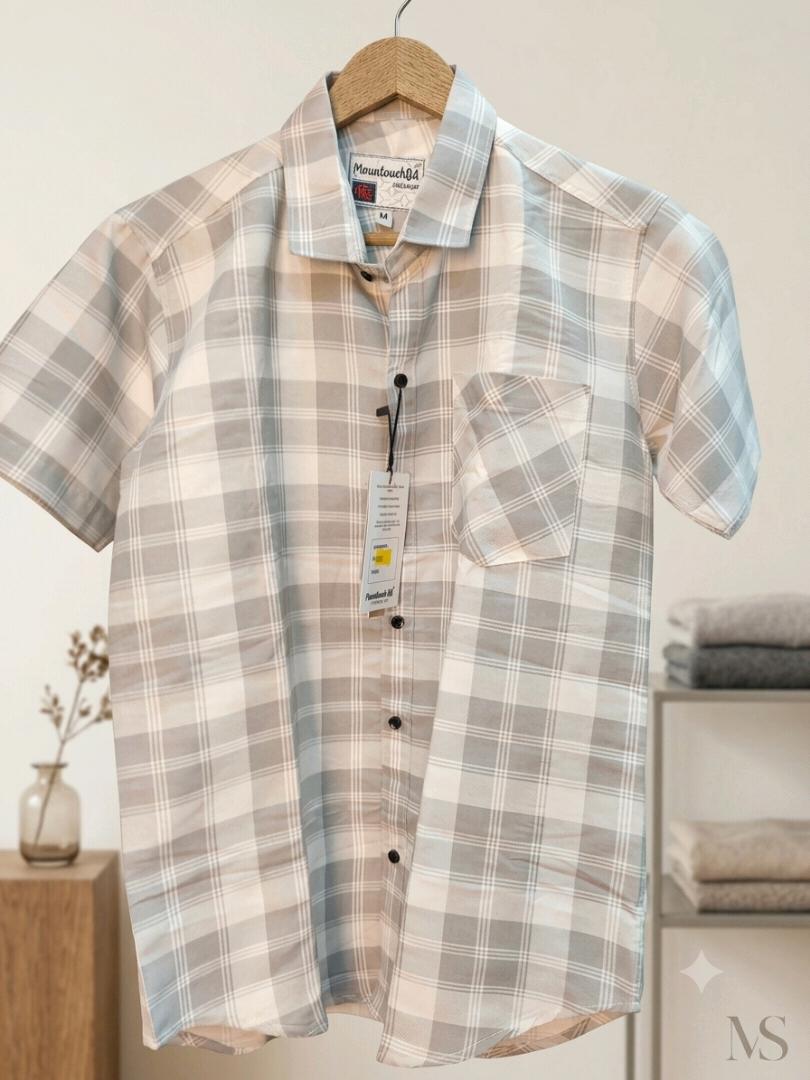White Solid Elasticated Casual Shirt